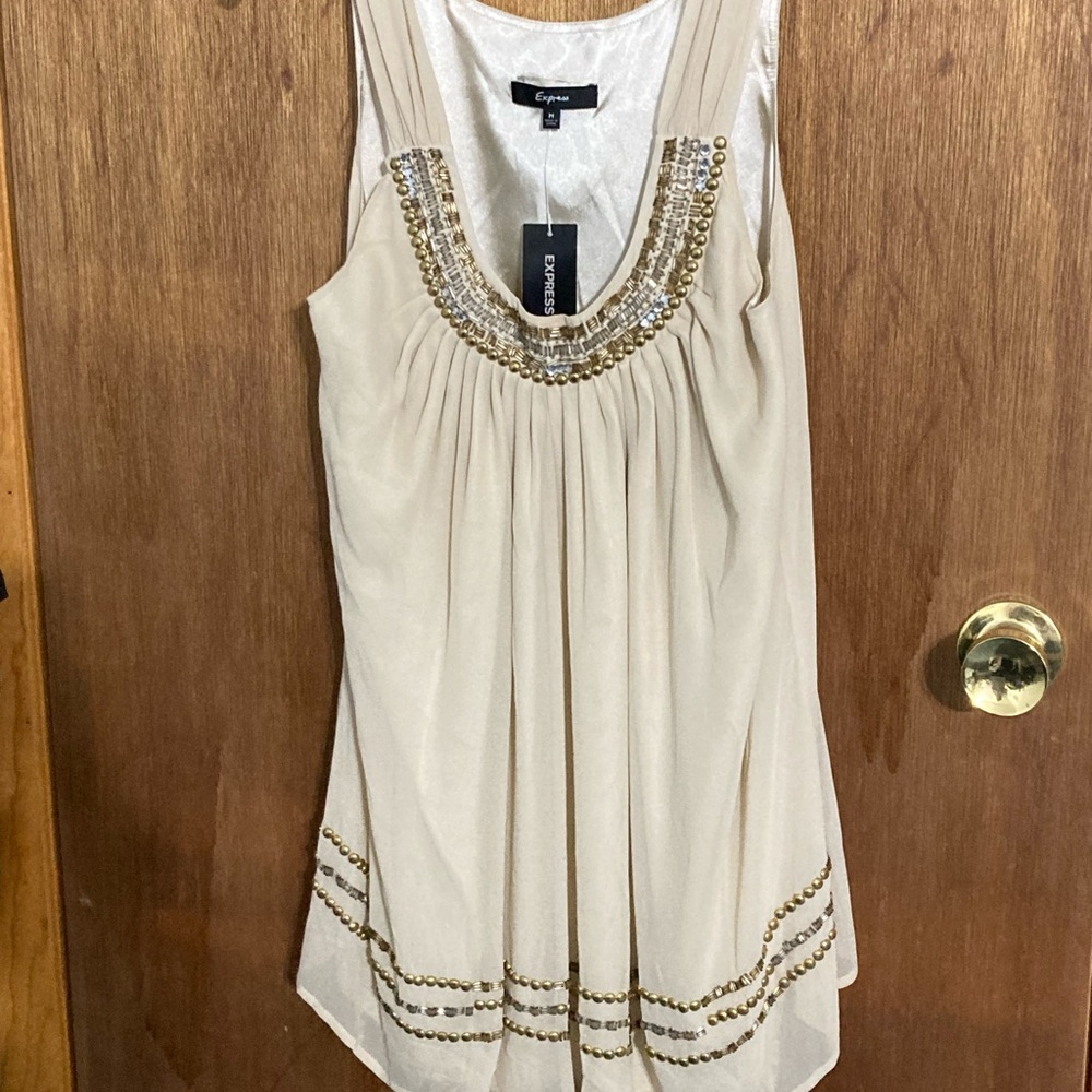 Embellished Express sleeveless blouse